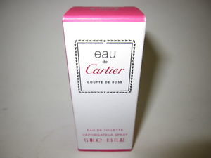 Eau De Cartier Goutte De Rose EDT 15ml 0.5fl oz Miniature