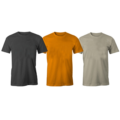Pack Of 5 Quality Round Neck Cotton T-Shirts