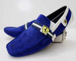 FERRARI Royal Blue Men's Shoes