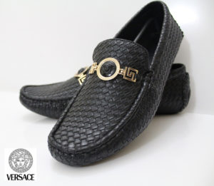 Versase Textured Black Men's Shoes